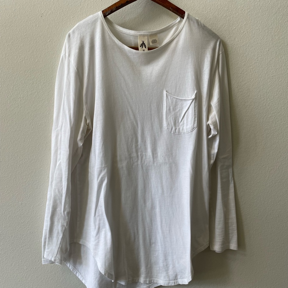 Longline clam cut shirt